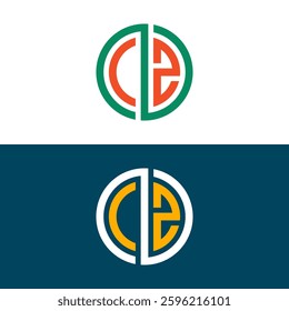 Two letter logo set deign