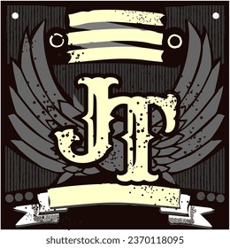 Two Letter Nama Badge Design Suitable for Tshirt, Clothing, Varsity Emblem, Embroidery etc for Club , Class , Groups symbol, and much more