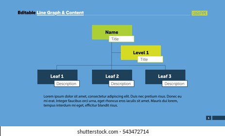 Two Level Flowchart Slide Template