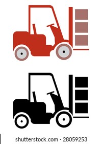 two lifter icons in vector mode