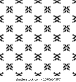 Two line non barrier railways pattern vector seamless repeating for any web design