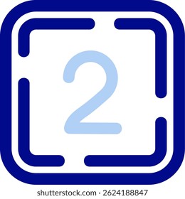 Design de ícone de vetor de duas linhas