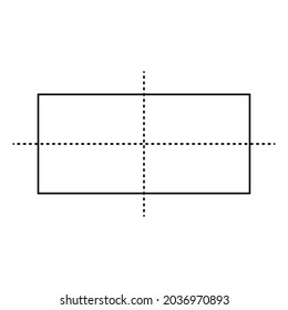 two lines of symmetry of rectangle