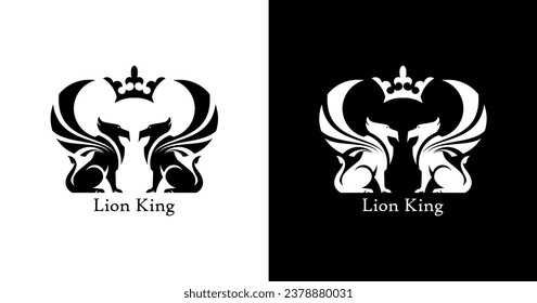 two lions with one crown