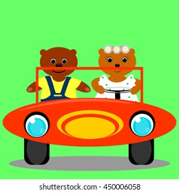 two little bear go by car