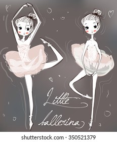 two little cute ballerinas