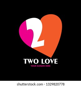 Two love logo