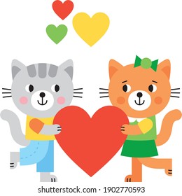Two lovers and one big heart