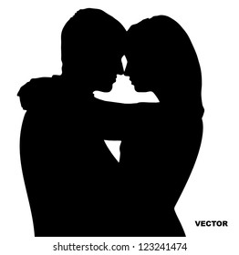 Two Lovers. Silhouette