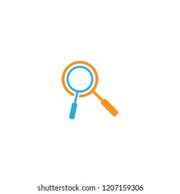 Two magnifying glasses for SEO 