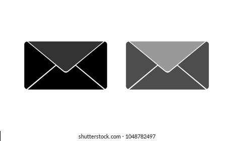 Two mail icons on white background.
