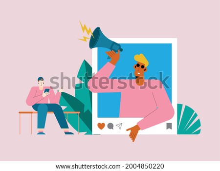 two male influencers comic characters