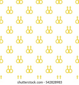 Two male sign pattern. Cartoon illustration of two male sign vector pattern for web