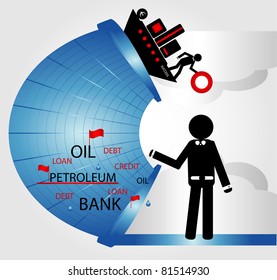 two man in business on grey background