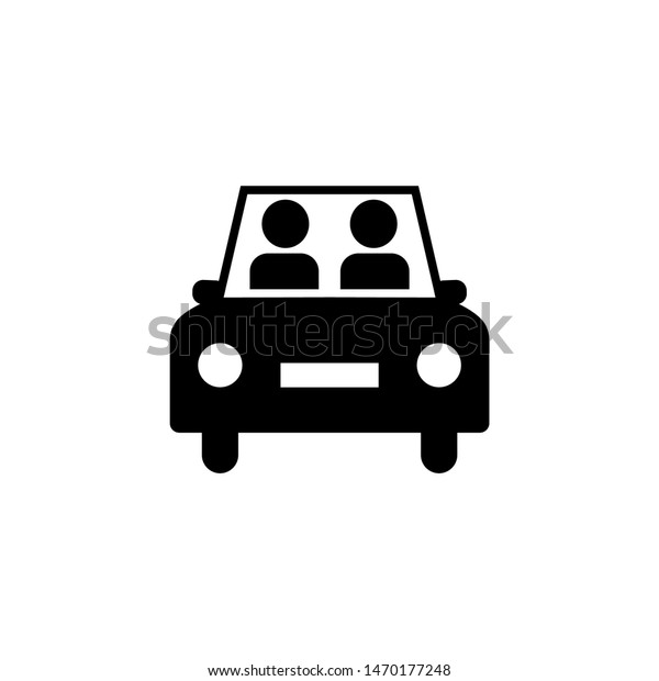 Two man, driving, car, vehicle icon. Element of\
daily routine icon