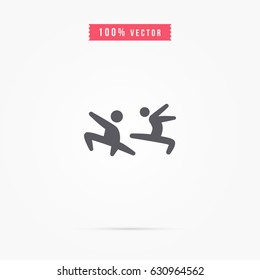 two man fighting icon