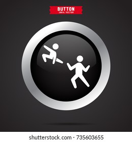 two man fighting icon