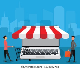 173 Mall outdoor with shoping people Images, Stock Photos & Vectors ...