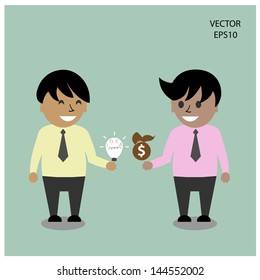 two man talking about business ,business ideas