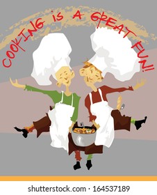 Two marry cook's apprentices
