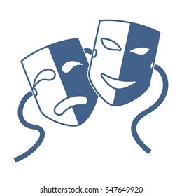 two mask theatre sign