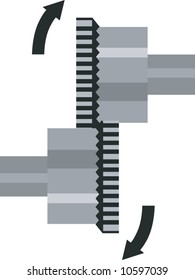  two mechanic wheel gears	