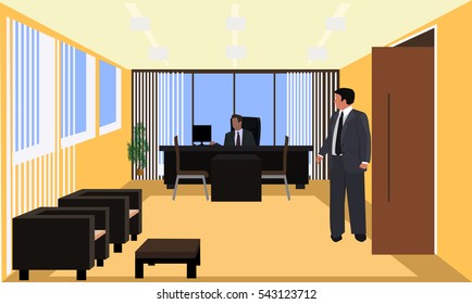 two men in chief room