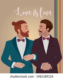 Dos hombres se casan, matrimonio LGBT, gay, invitación a la boda