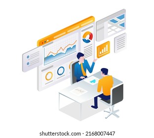 Dos hombres discutiendo sobre negocios