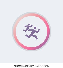 two men running icon