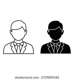 Dois homens em ternos com laços um branco e um preto linha preta e branco traje formal 1