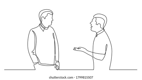 Two Men Talking Arguing Speech Bubbles Stock Vector (Royalty Free ...