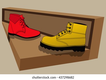 two men's boots 