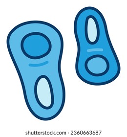 Two Microbes vector concept blue icon or sign