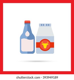 Two milk packages