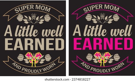Two Motivational quote T shirt design image