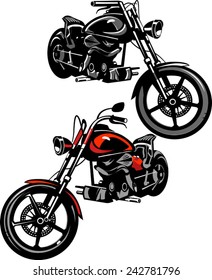 two motorcycles