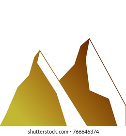 two mountain natural flora land scene
