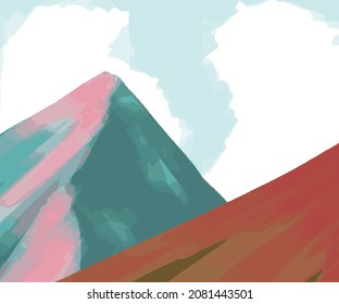 two mountains that look very close