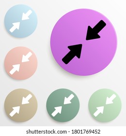 conjunto de colores de dos flechas móviles. Glifo simple, vector plano de iconos web para ui y ux, sitio web o aplicación móvil