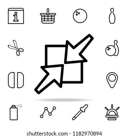 two moving arrows icon. web icons universal set for web and mobile