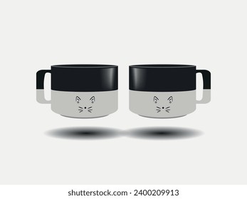 
Two mugs on black and white mock up, Two mugs on white mock up, Tow mugs on red mock up, Tow mugs on pink mock up.
