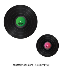 Two musical plates of different size