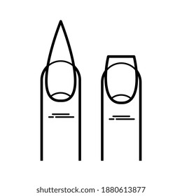 TWO NAIL STYLES FOR MANICURE