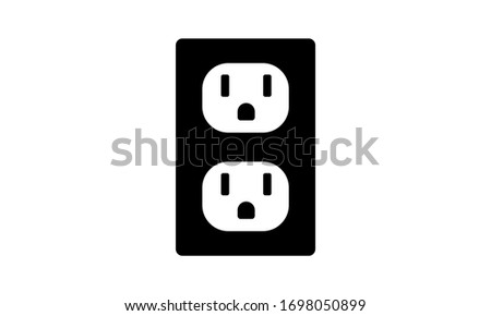 Two NEMA 5-15 grounded power outlet, ac socket