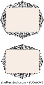 The two nice frames on white
