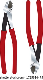 two nippers with red handles