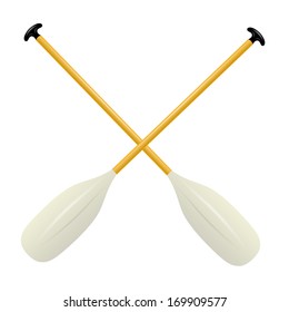 Two Oars For Canoe