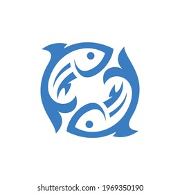 Two Ocean Fish logo illustration.