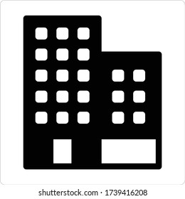 dos edificios de oficinas, ilustración vectorial